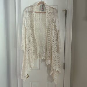 Beautiful Johnny Was Lace wrap. Long sleeves